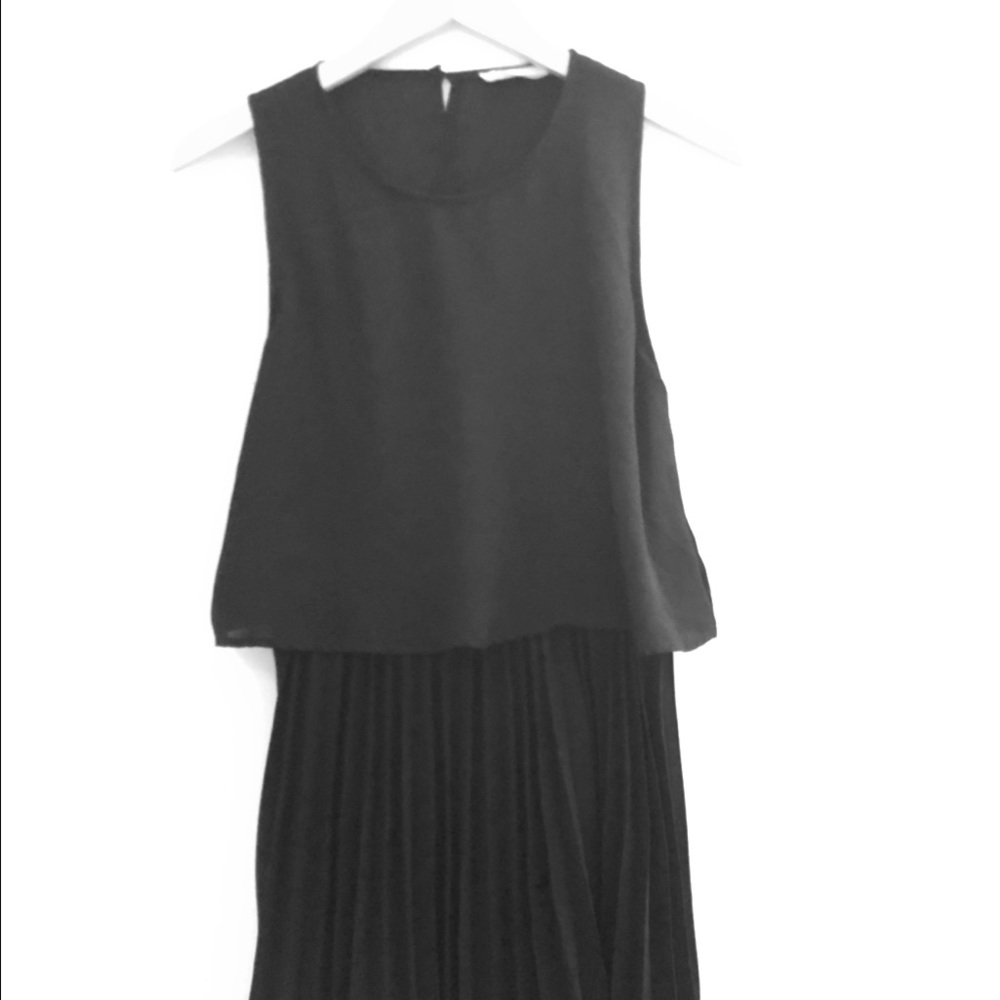 Black Pleated party skirt Elodie dress